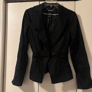 White House Black Market black belted blazer